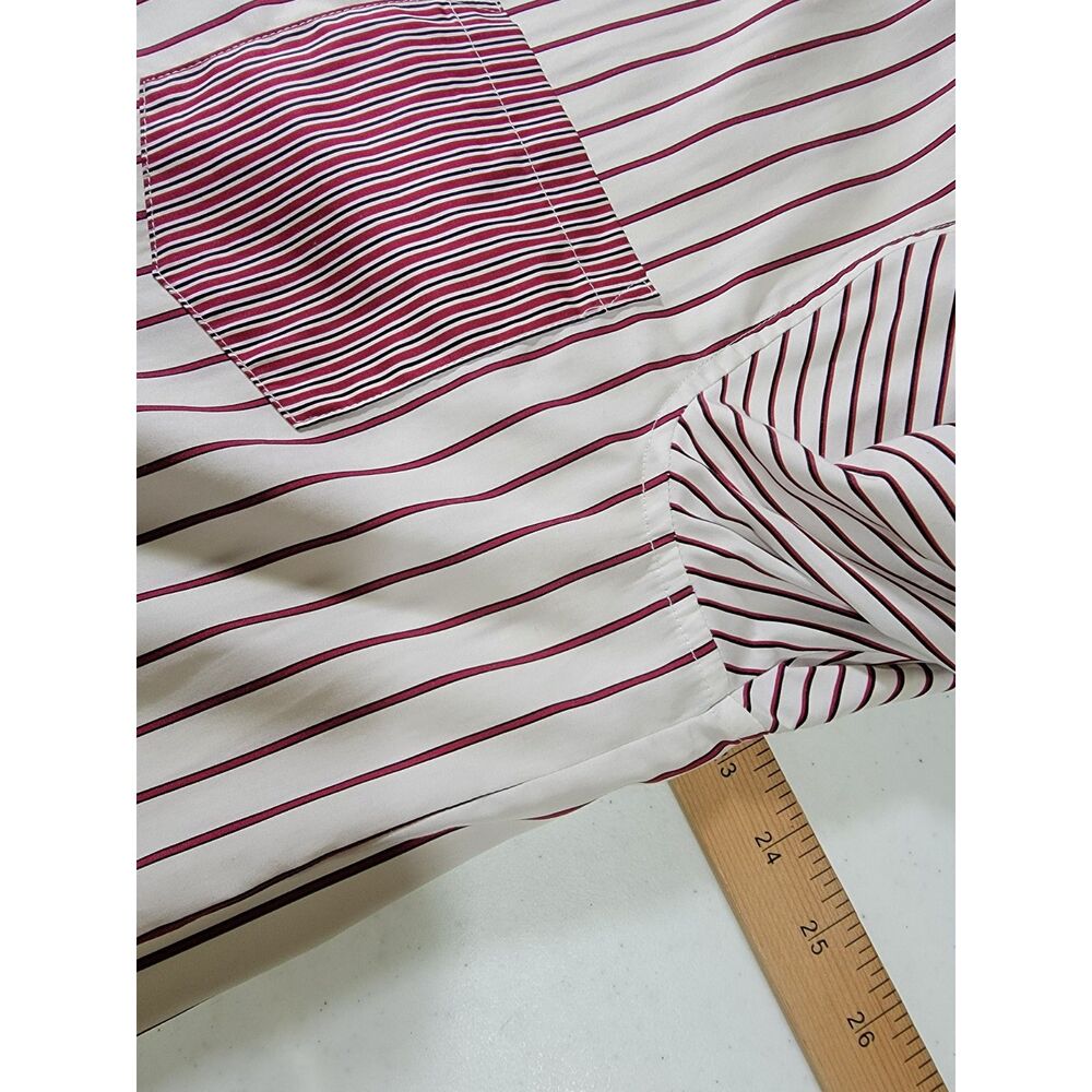 Lauren Ralph Lauren Men's Red & White Extra Long Striped Shirt - XL - Picture 5 of 9